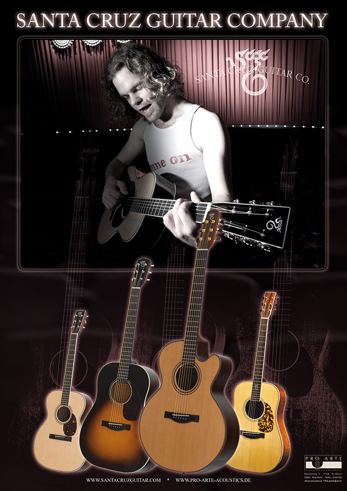 Santa Cruz Guitars Poster