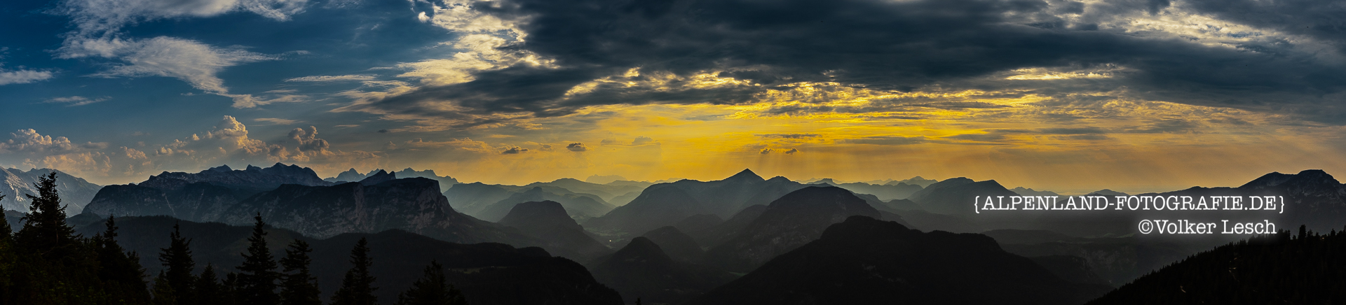 Sonnenuntergang auf dem Karkopf Berchtesgadener Land