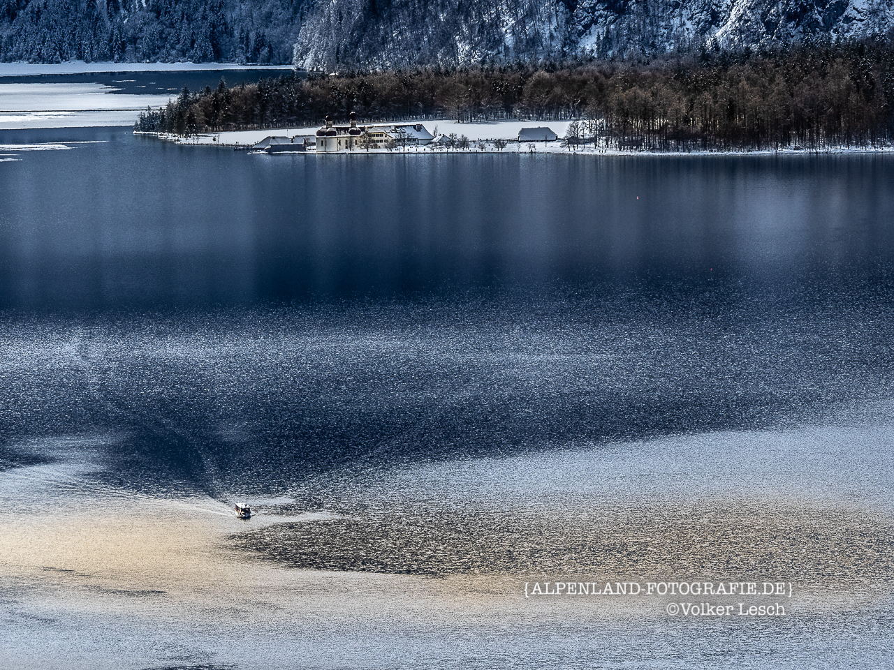 Königssee im Winter © Volker Lesch - Alpenland Fotografie