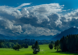 Wolken über dem Tal der Tiroler Ache