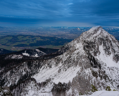 Högl, Salzburg und Hochstaufen im Winter