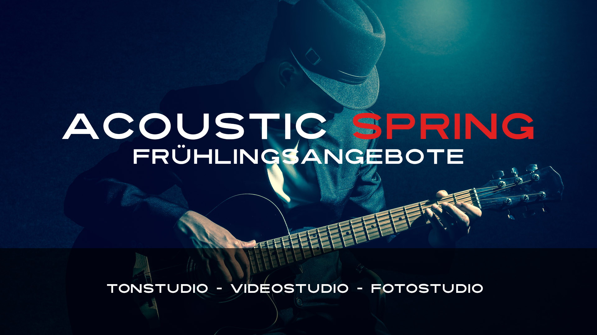 Acoustic Spring - 4K Videoangebot und Fotoshooting für Musiker